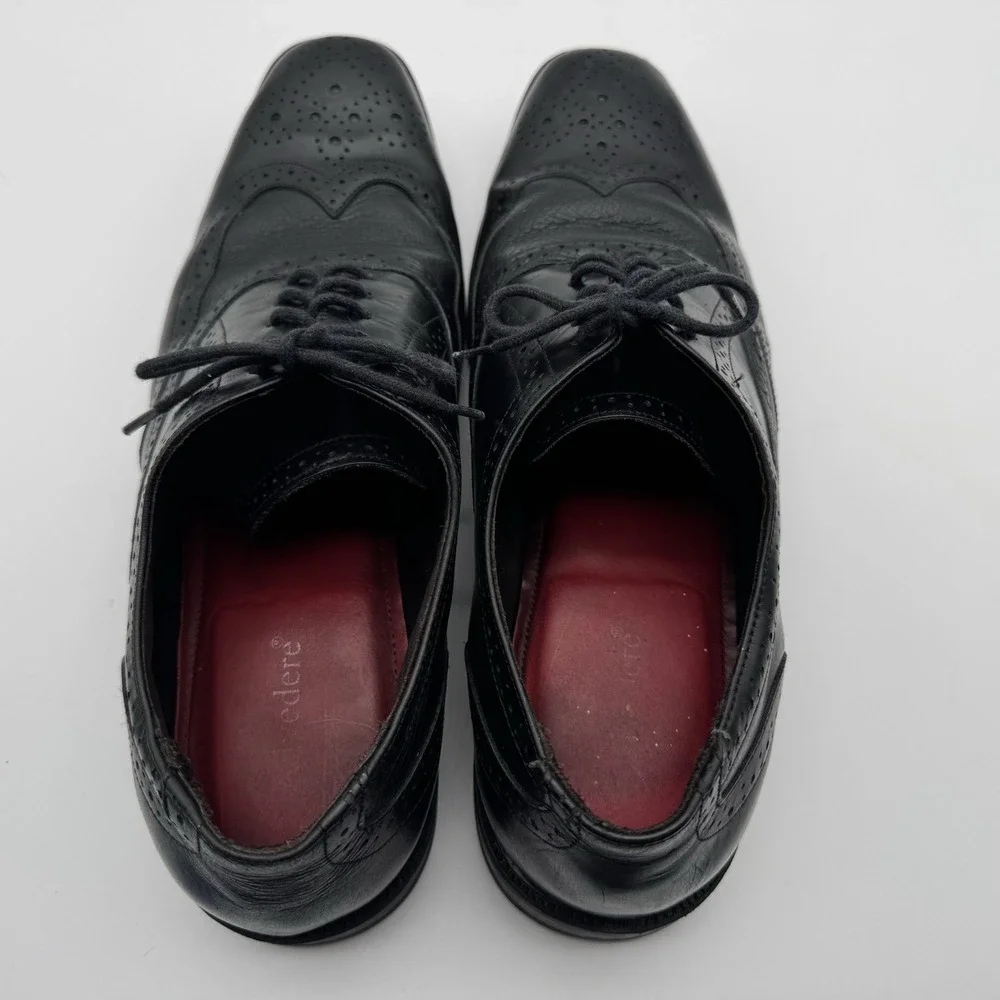 Men's Studio Belvedere Ryan Men's Size 11D Black Leather Lace Up Oxford Shoes